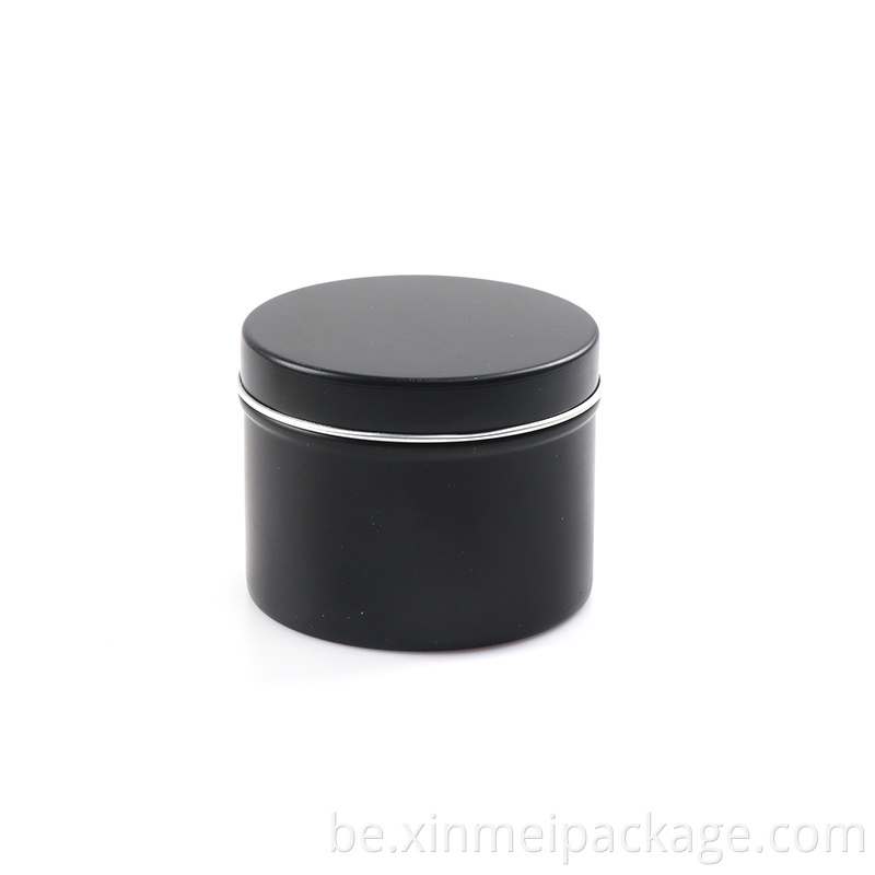 Black Aluminum Tin